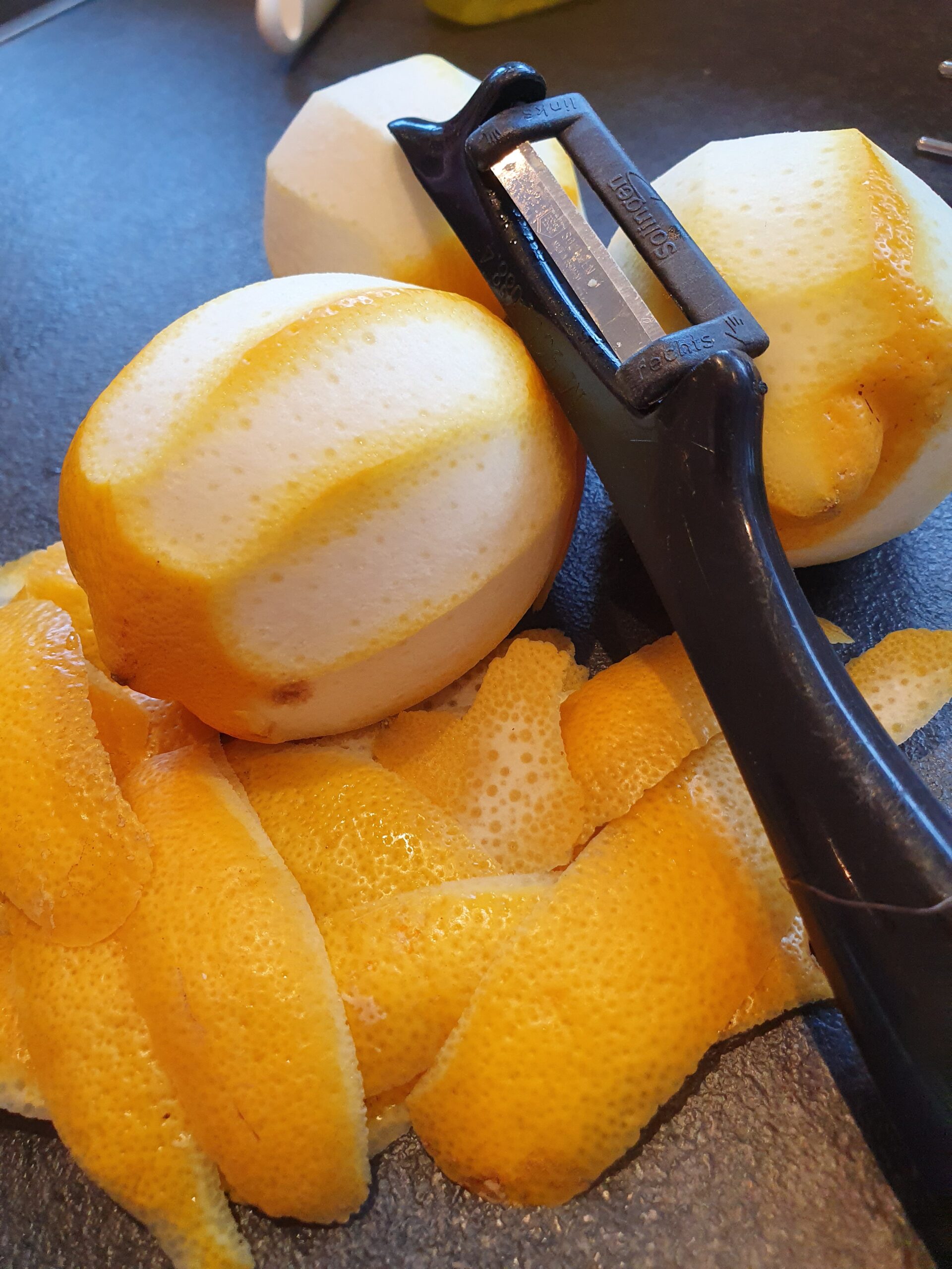 Ingefærshots - citronskal